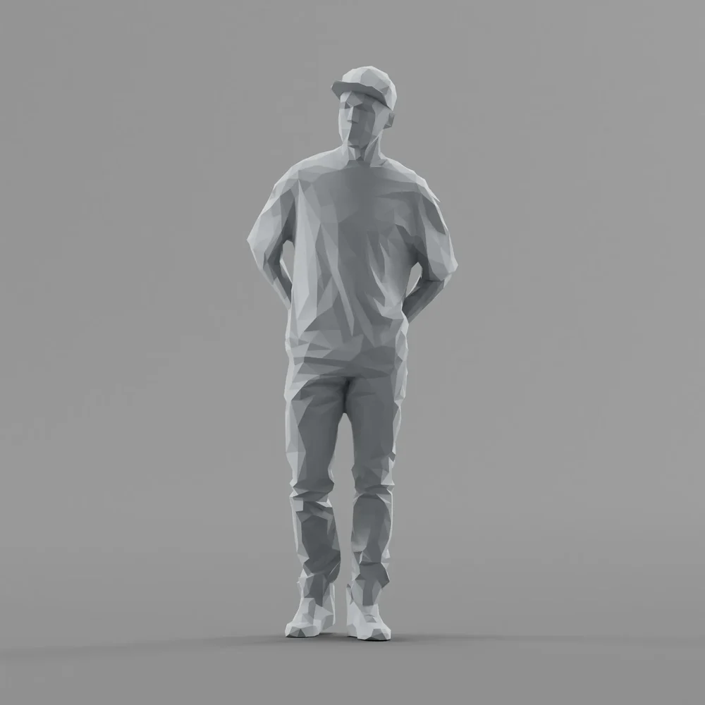 Lowpoly Male Standing