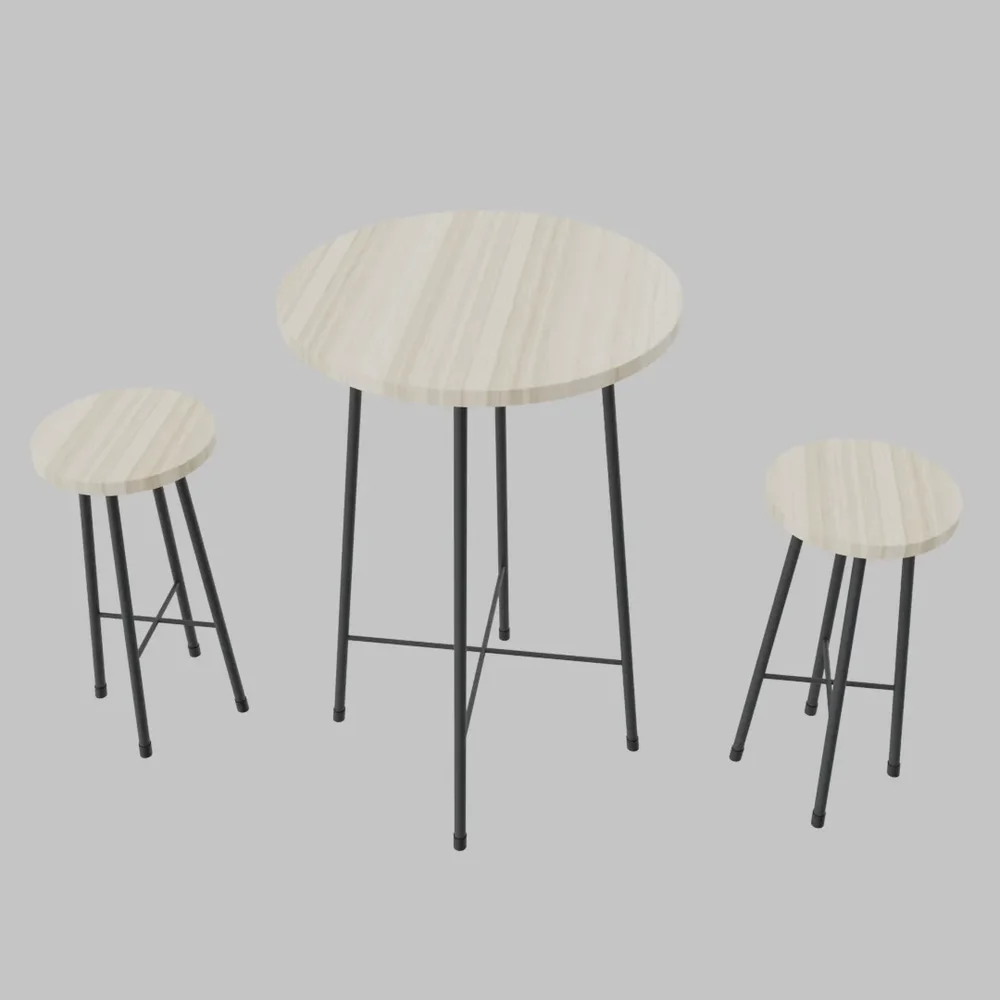 3-Piece Bistro Table Set