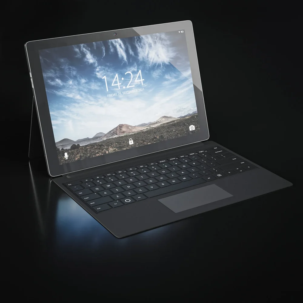 Tablet Pc With Stand And Keyboard