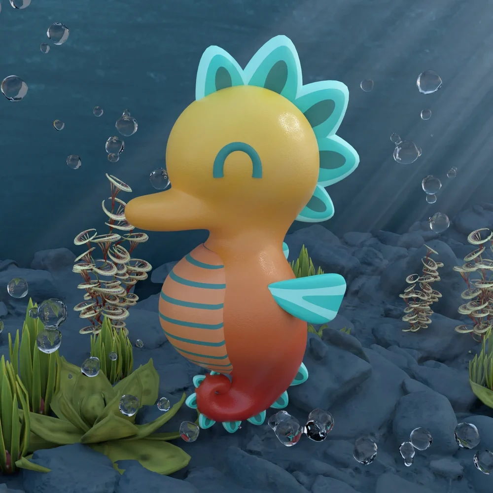 Stylized Seahorse