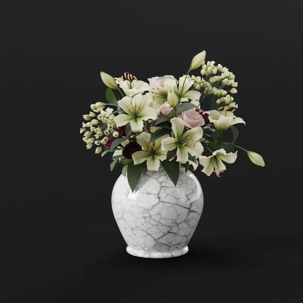 Lilies And Roses