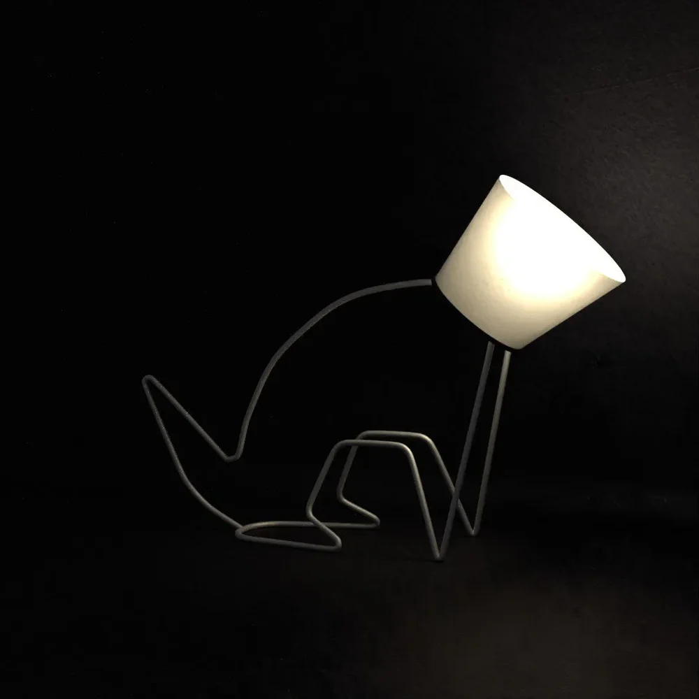 Metal Rod Dog Light Stand