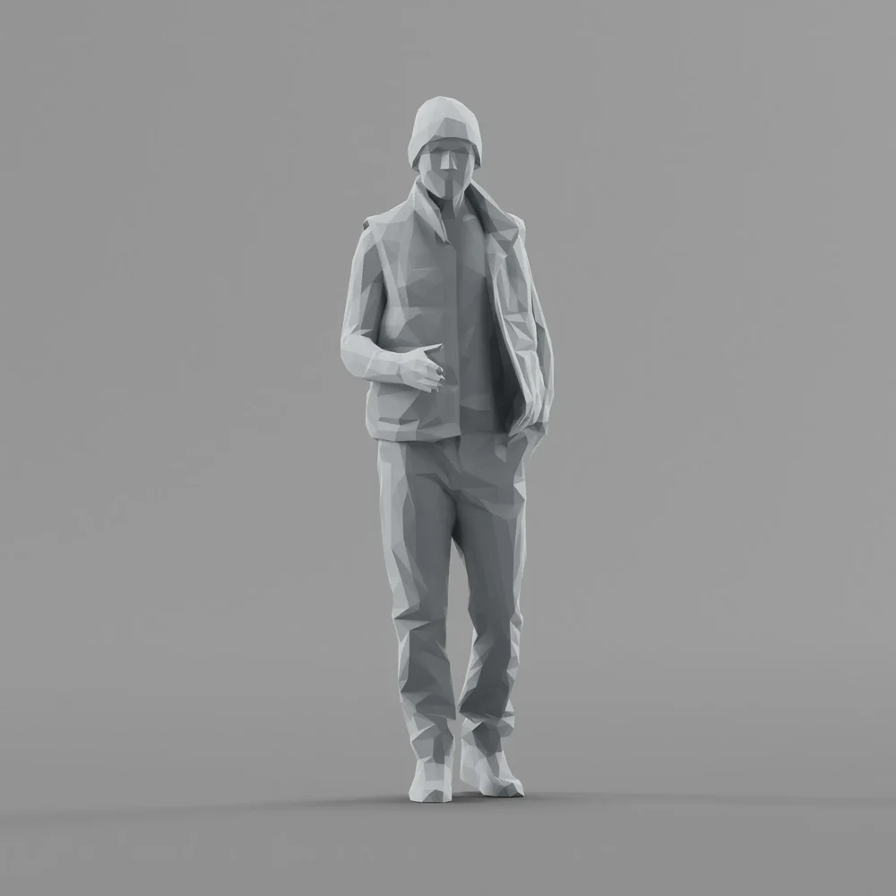 Lowpoly Male Greets