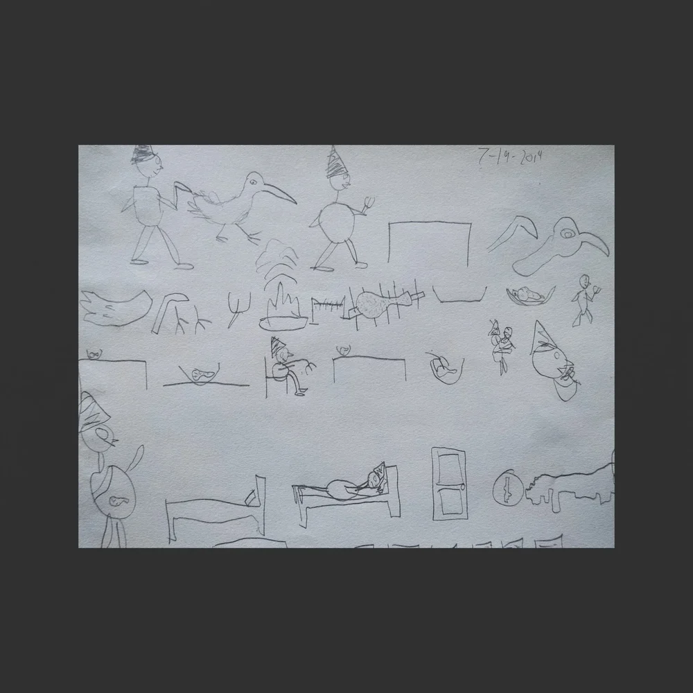 Child's Drawing On Paper 09