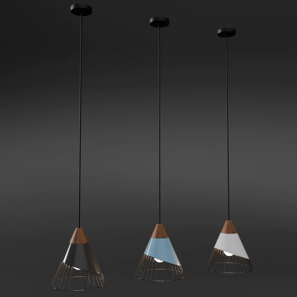 Industrial Pendant Light Set