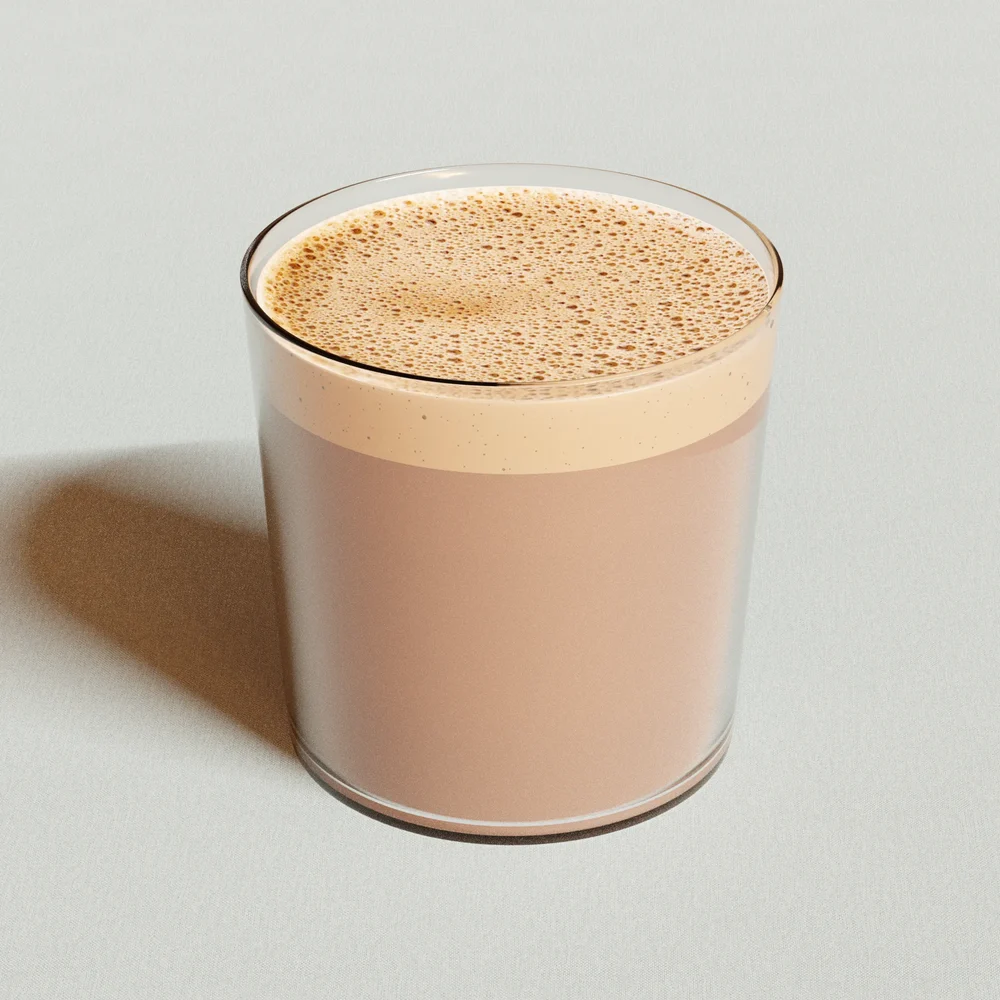 Glass With Cacao Drink