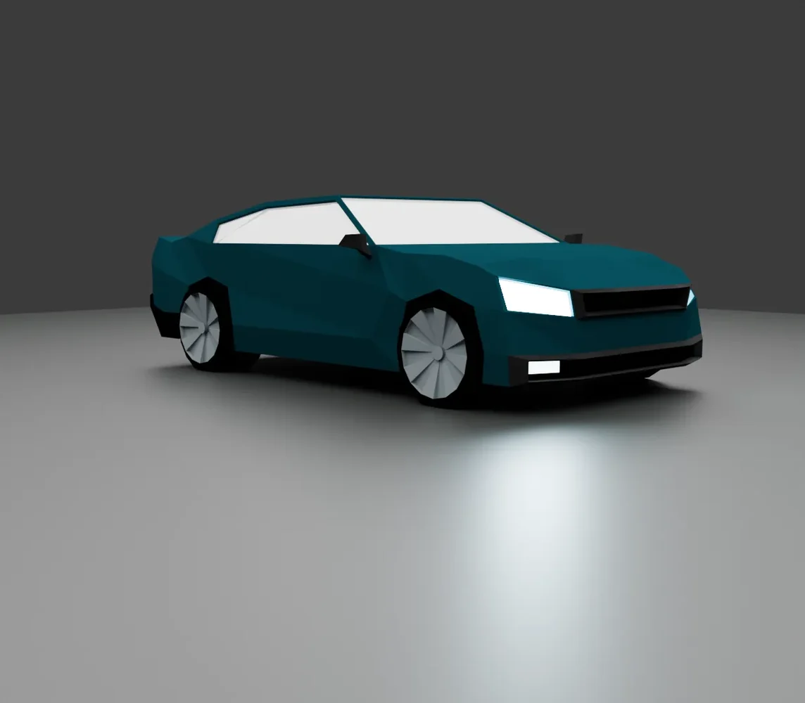 Low Poly Car Rigged