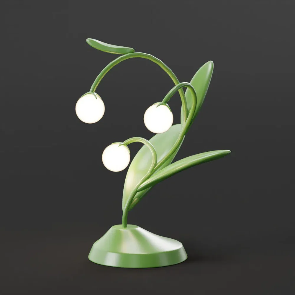 Eggplant Lamp