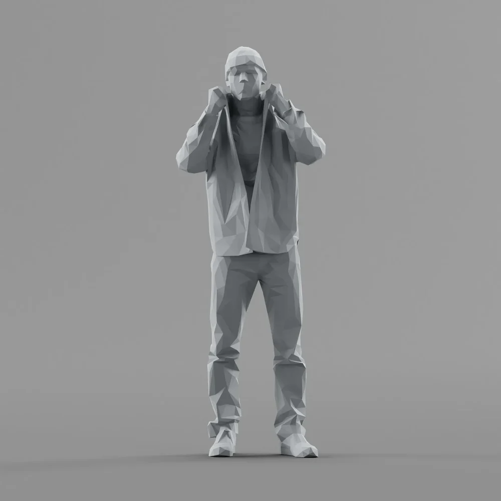 Lowpoly Male Standing