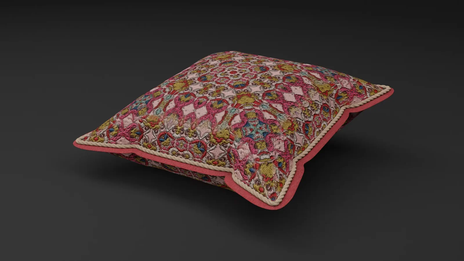 The Needle Lace Handcraft Pillow