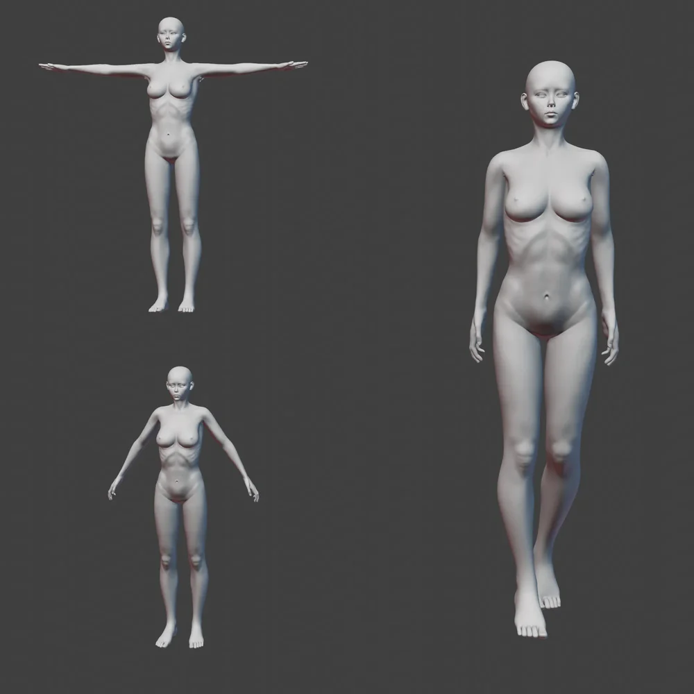 Base Mesh - Asian Female