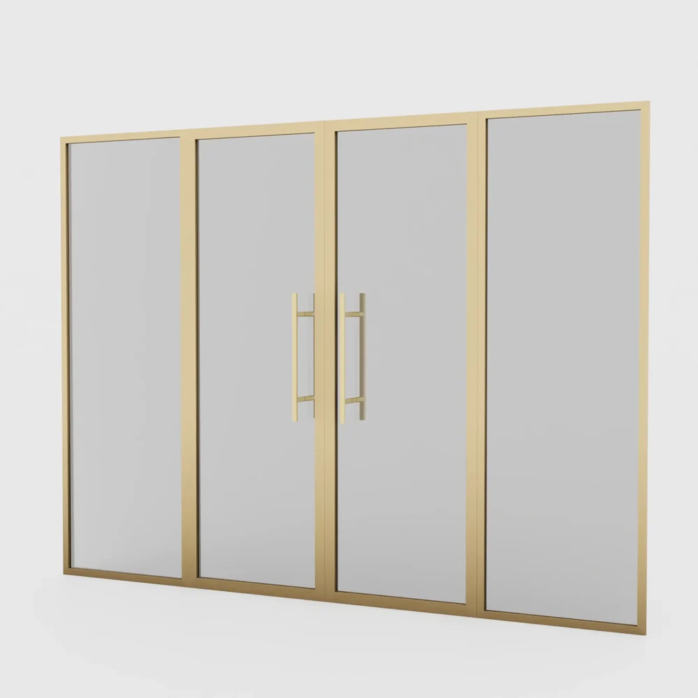 Glass And Metal Frame Entrance