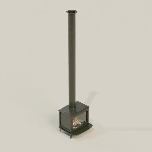 Classic Metal Fireplace