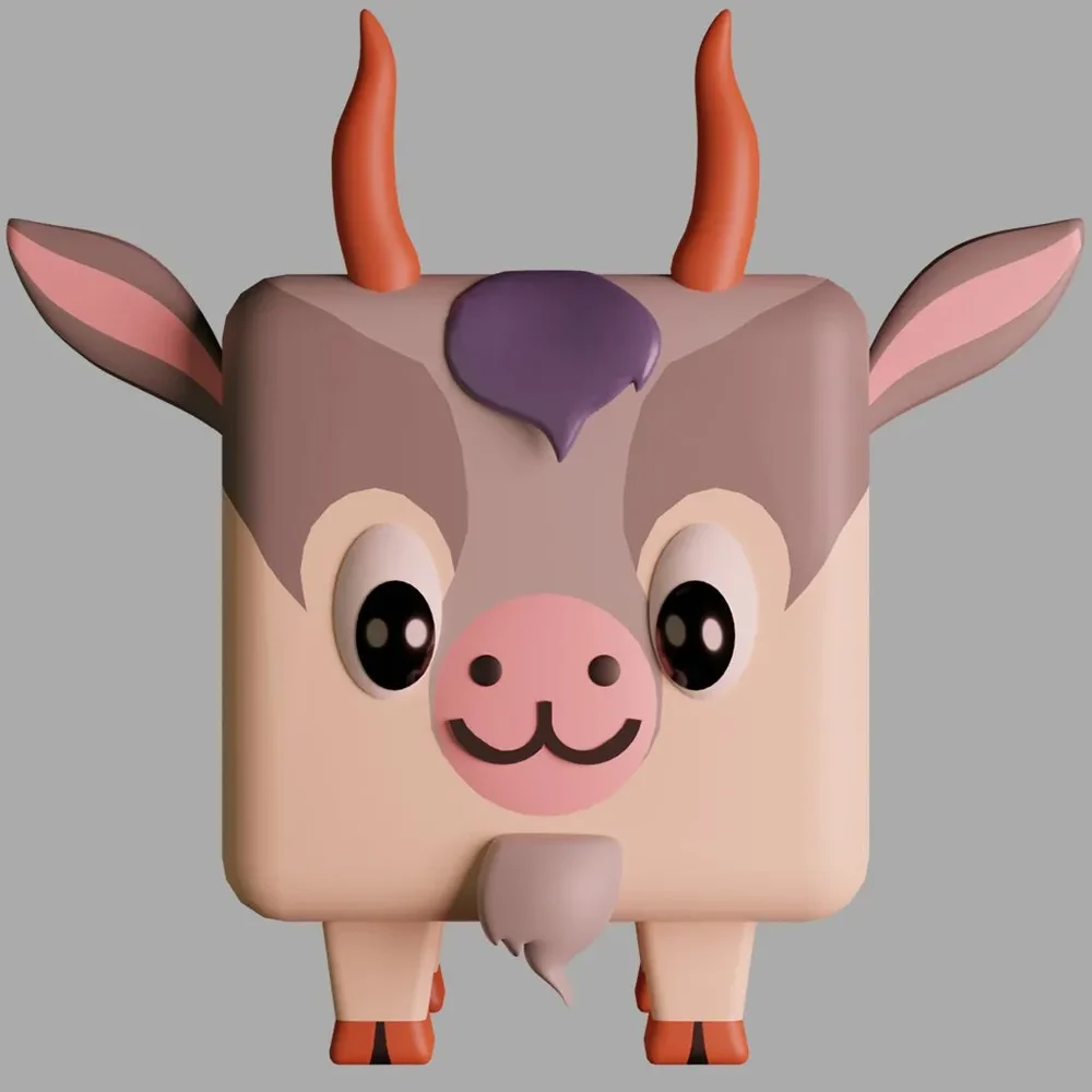 Goat Cube Animal