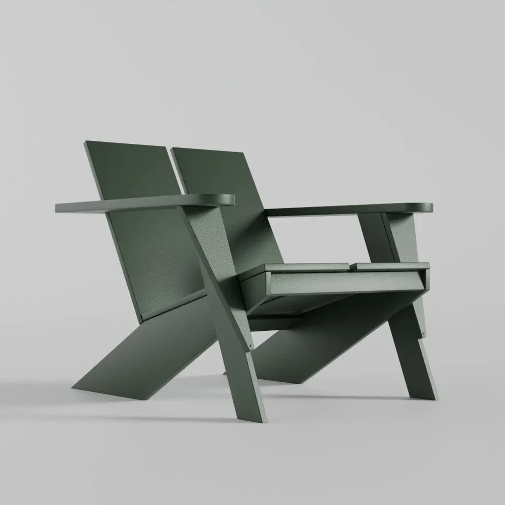 Paso Green Outdoor Adirondack Chair