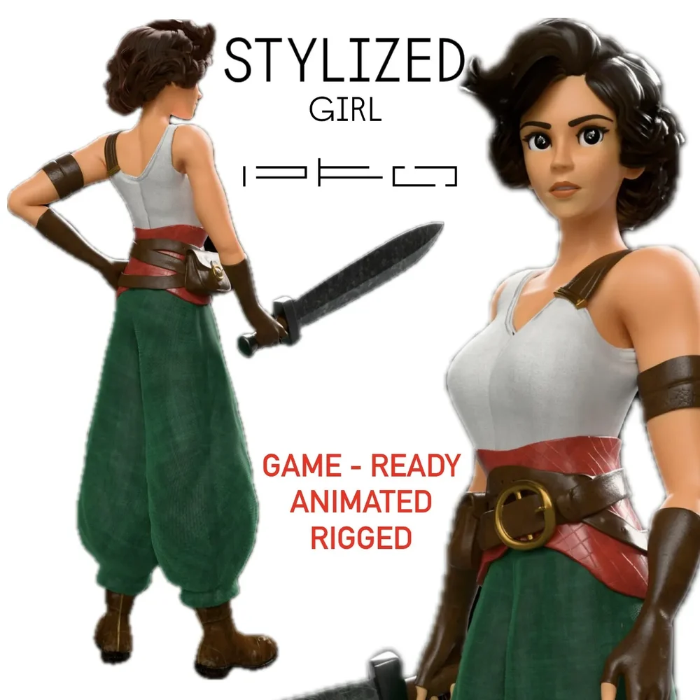 Stylized Girl Warrior