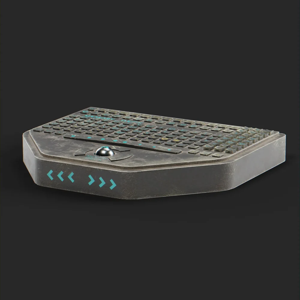 Cyberpunk Hackers Keyboard