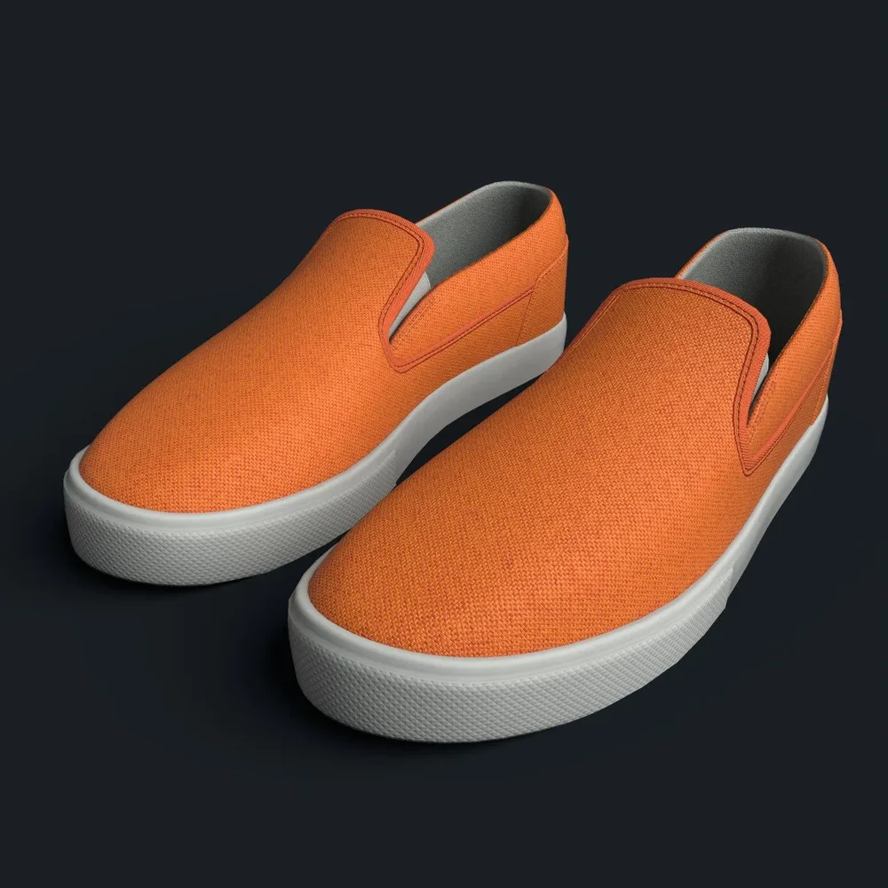 Orange Slip-On Sneaker