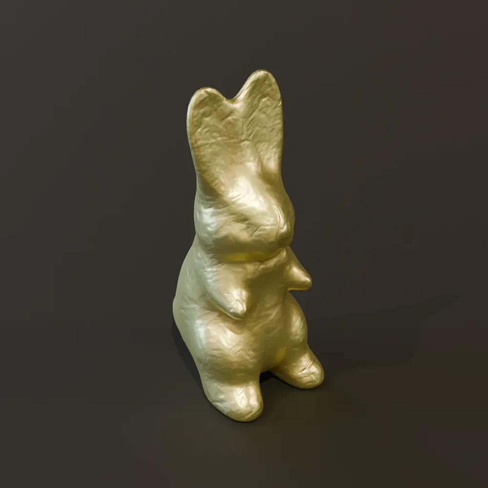 Easter Chocolate Bunny Standing Wrapped