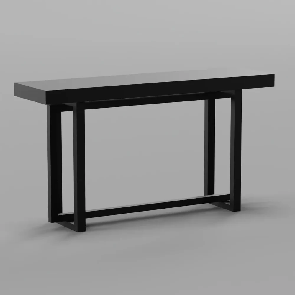 Modern Black Entryway Console Table