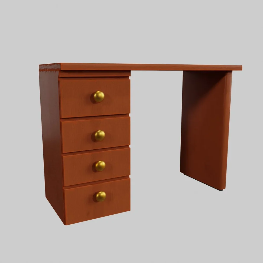 Cartoon Wooden Desk Style 02