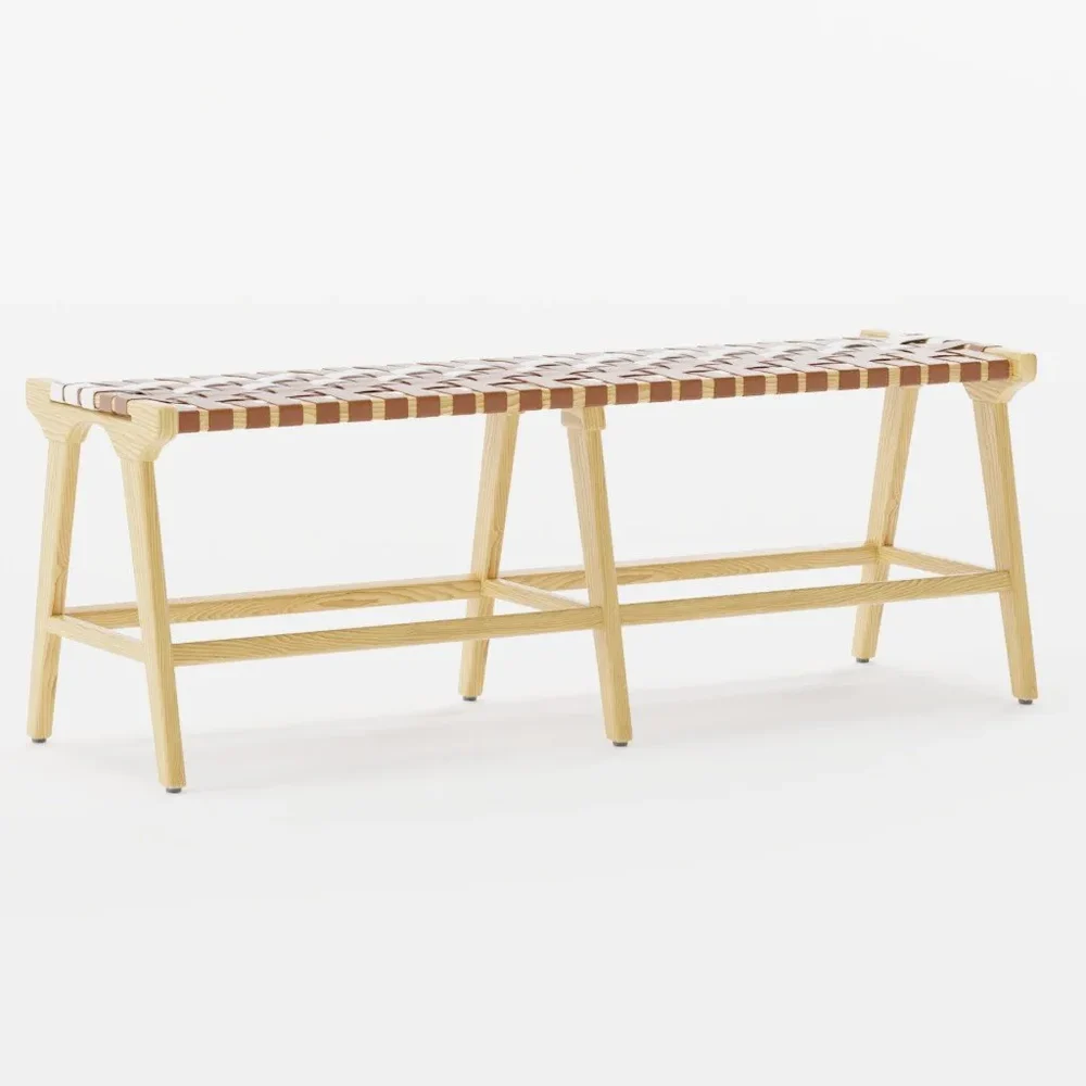 Leather Strap Bench