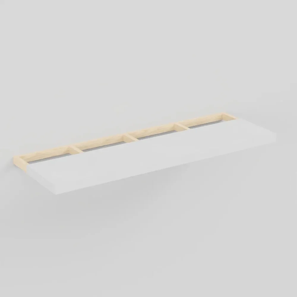 Wood And Plastic Modern Shelf
