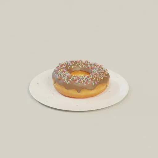 Donut With Plate