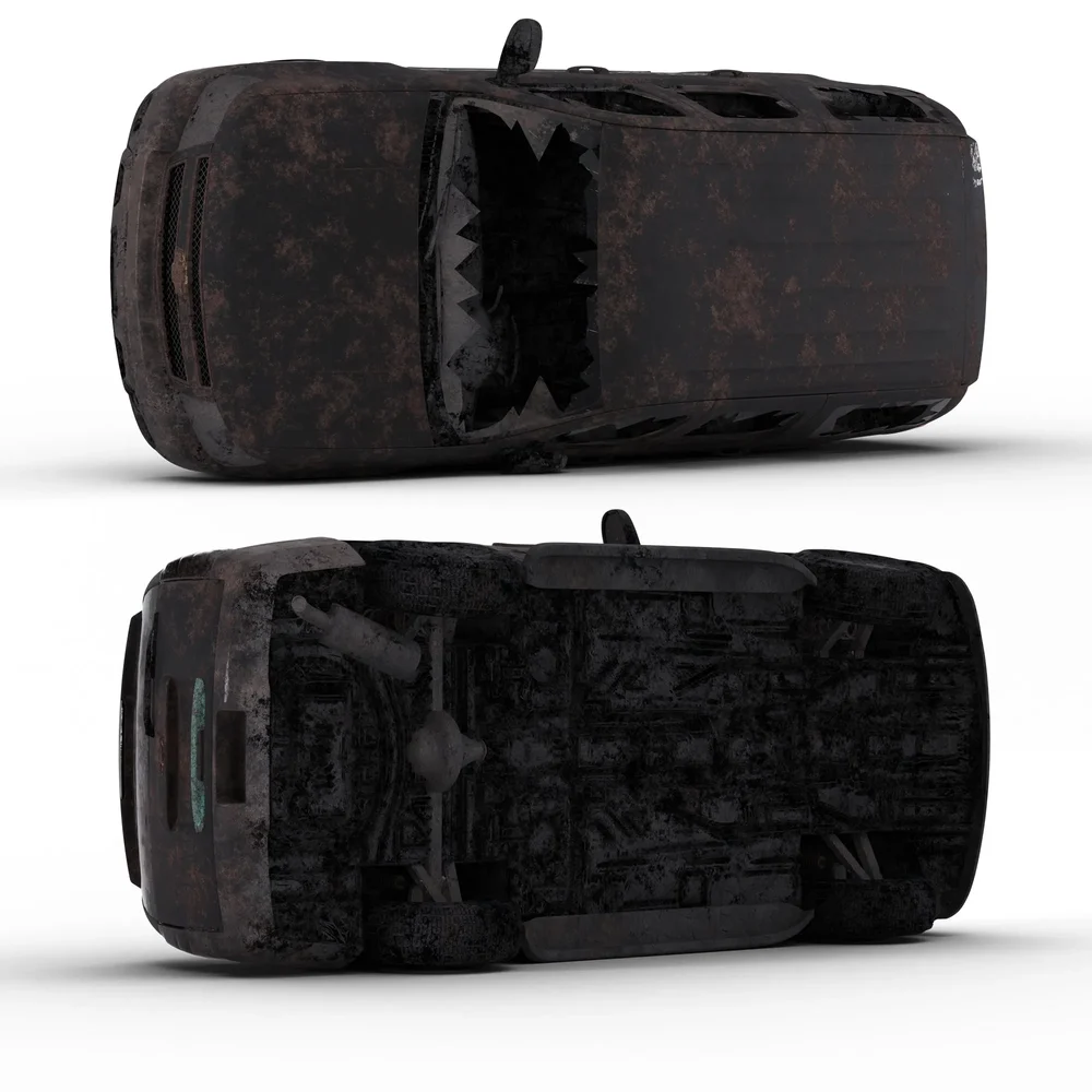 Apocalypse Damaged Car