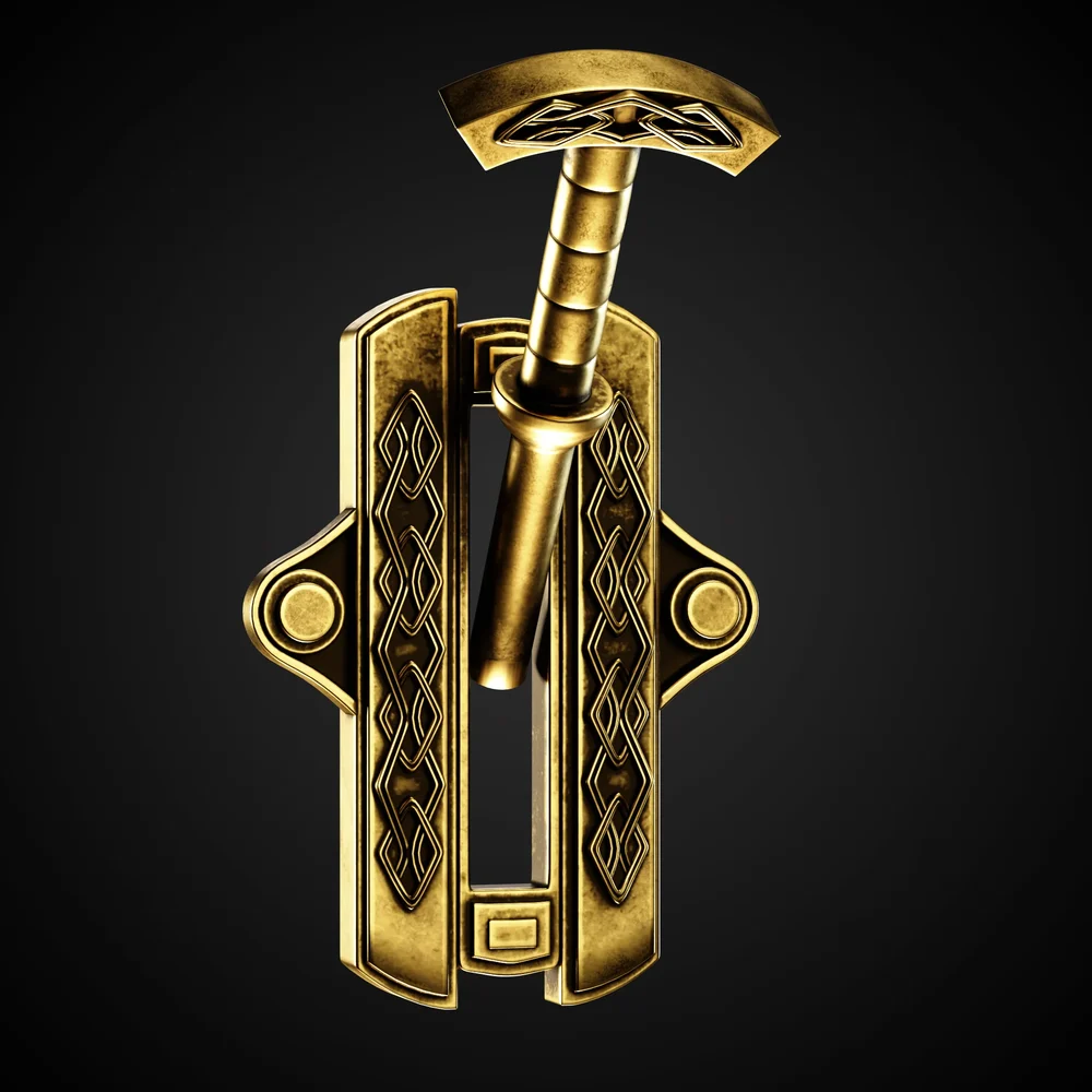 Mechanical Lever Game-Ready + 4k Textures | Blenderkit Series