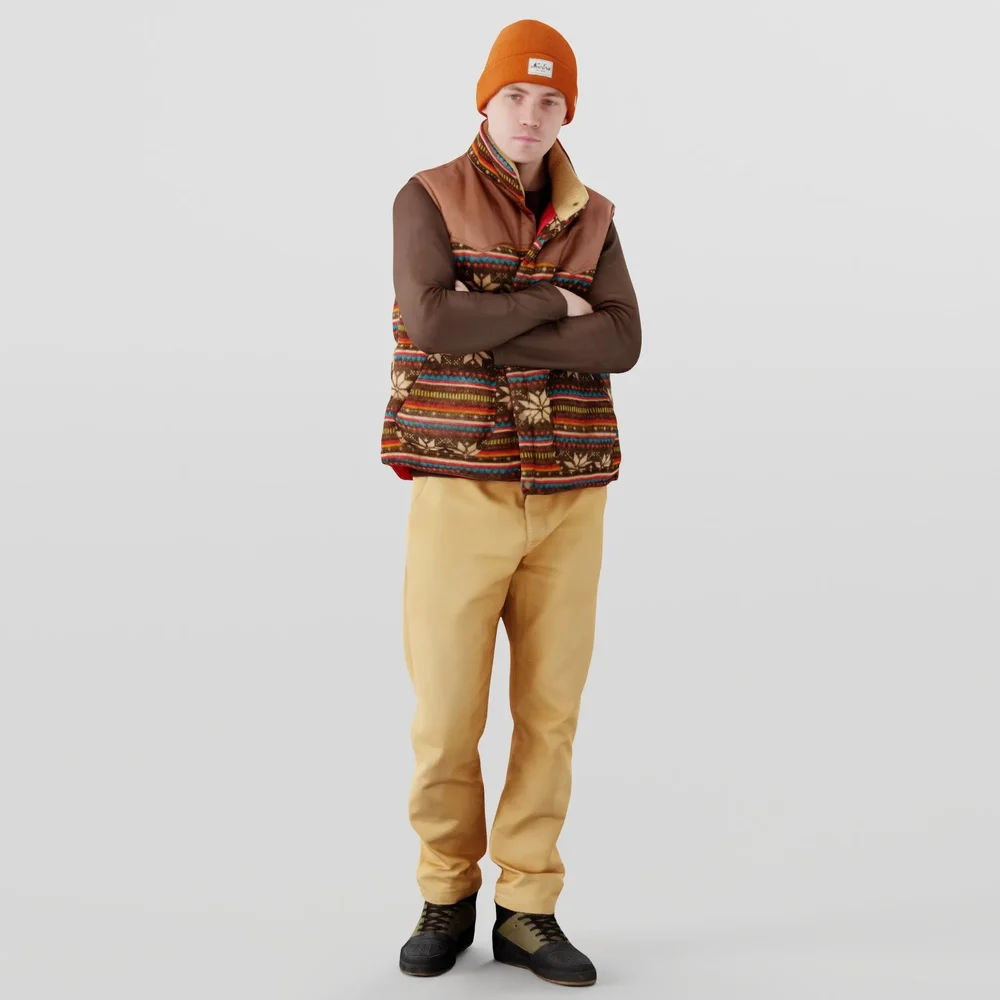 Guy In A Vest With Crossed Arms
