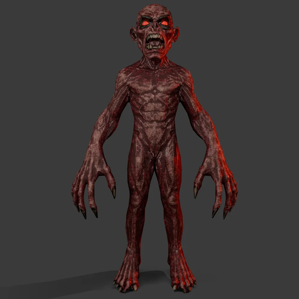 Alien Zombie Lowpoly