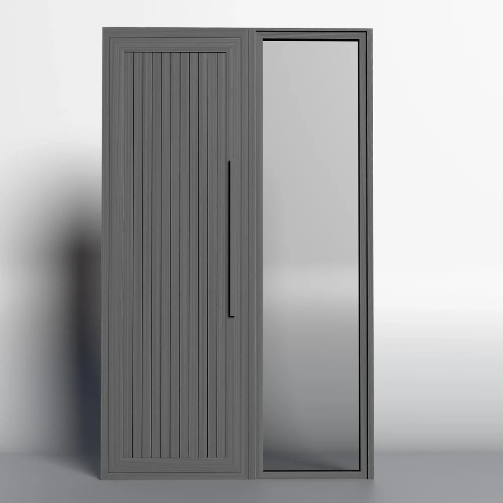 Modern Exterior Door With Glass Panel