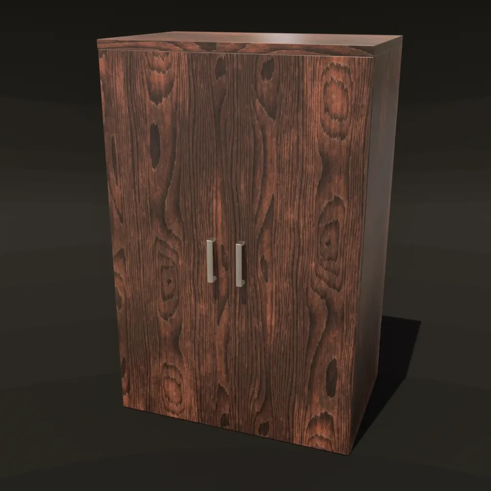 Brown Board Wardrobe