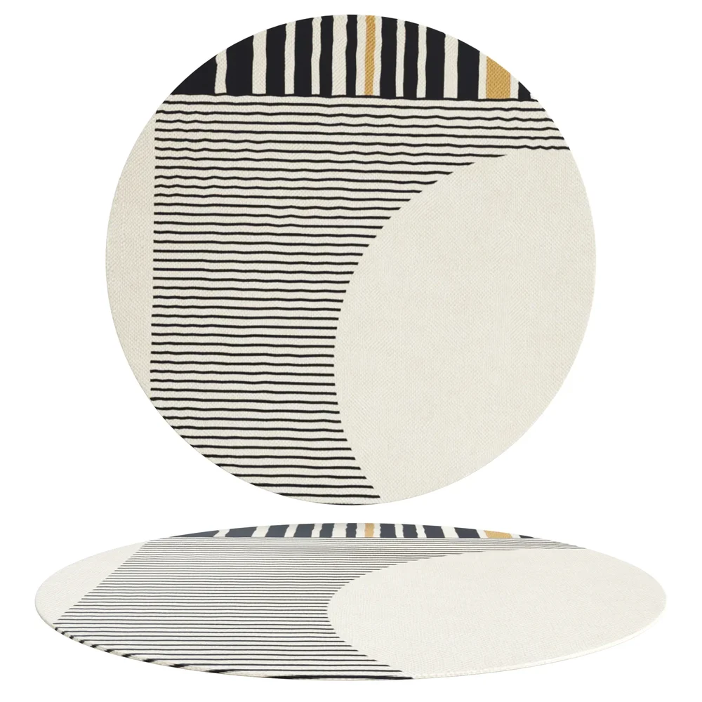 Modern Round Organic Rug