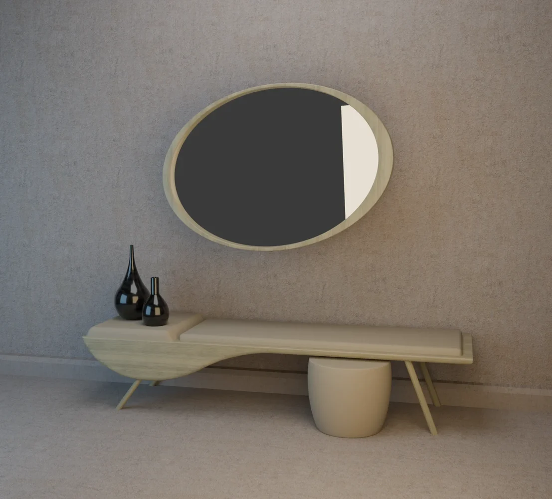 Console And Mirror