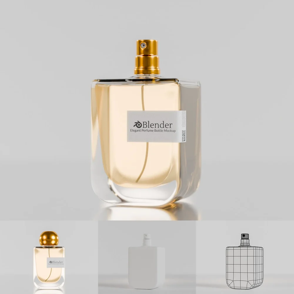 Elegant Perfume Bottle Mockup