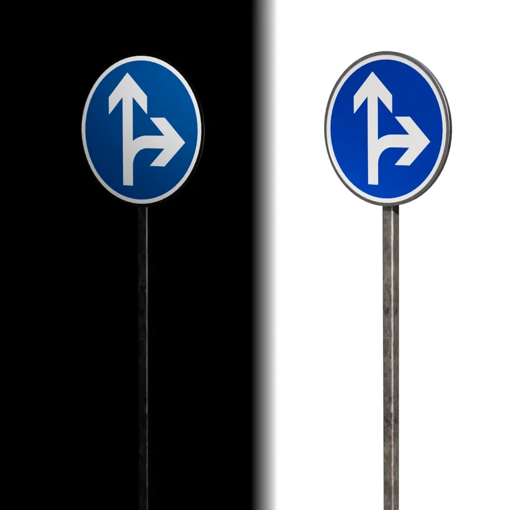 Road Sign Direction French Std (B21d)