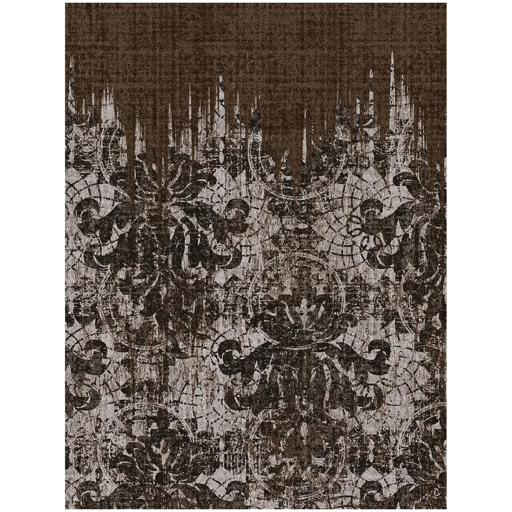Dark Woodcut Scratch Carpet