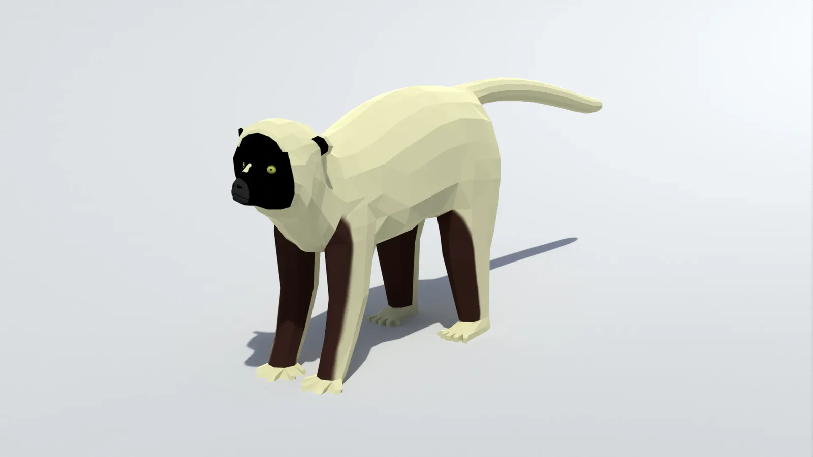 Low Poly Sifaka Lemur