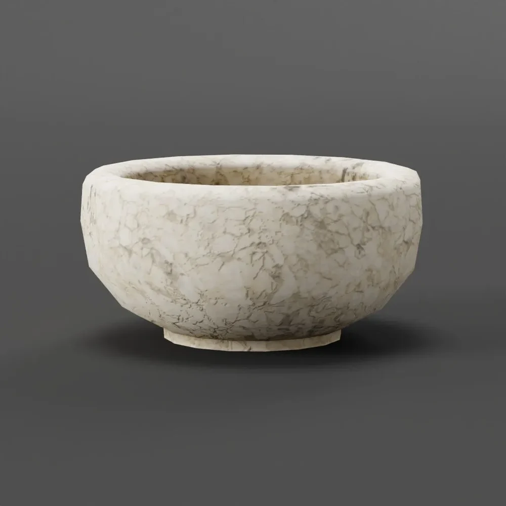 Herbalist Bowl With Dried Herbs 03