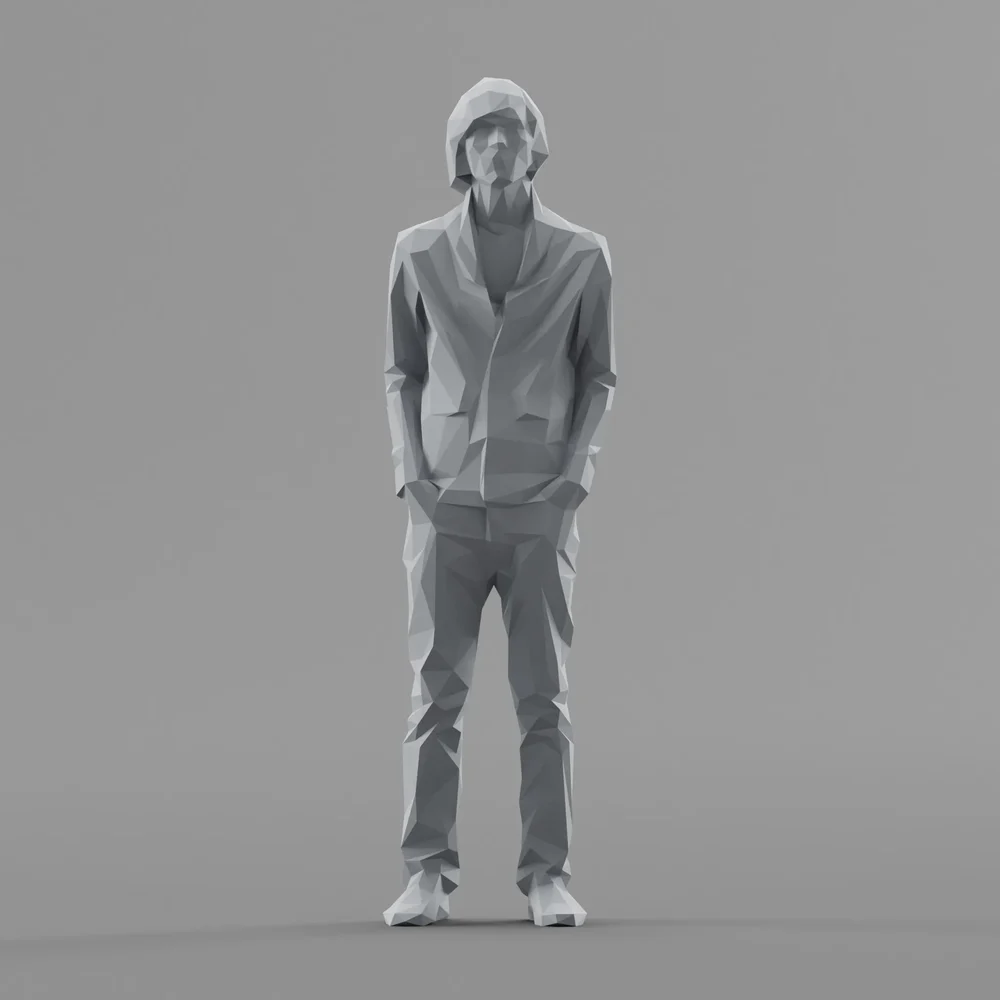 Lowpoly Male Standing