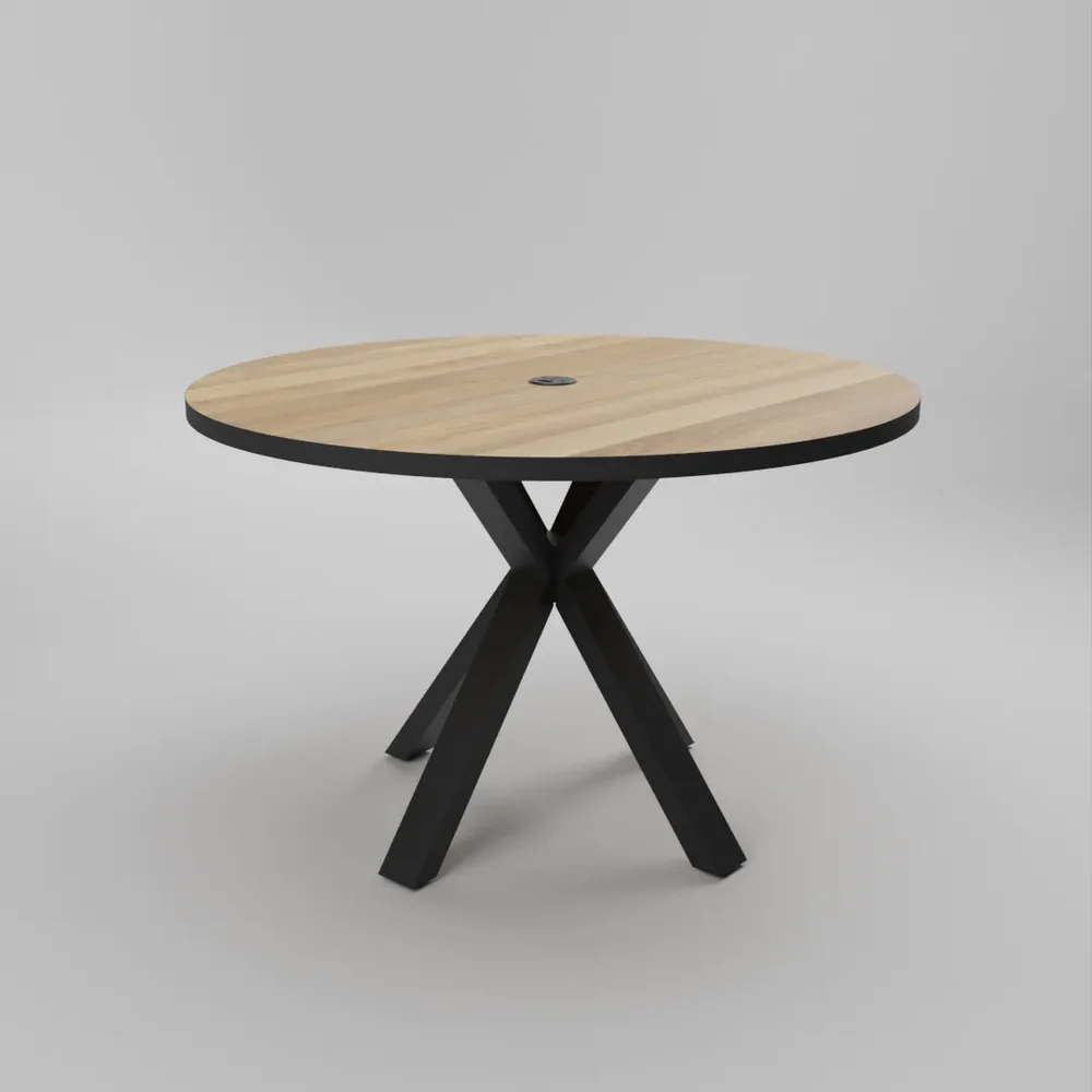 Round Meeting Table Wood