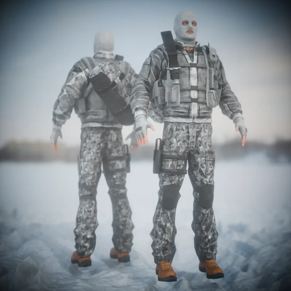 Terrorist Military Character(Gameready)