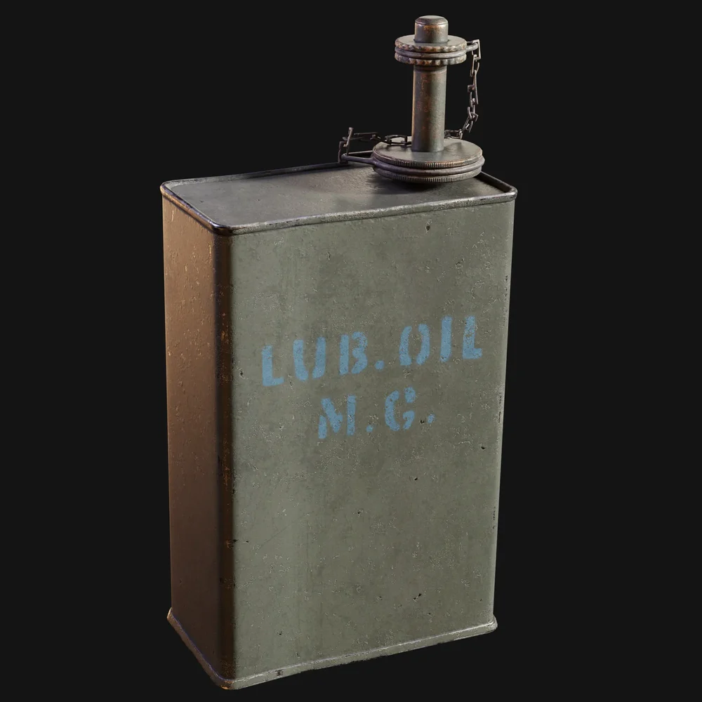 Ww2 American Army Lubricant Can
