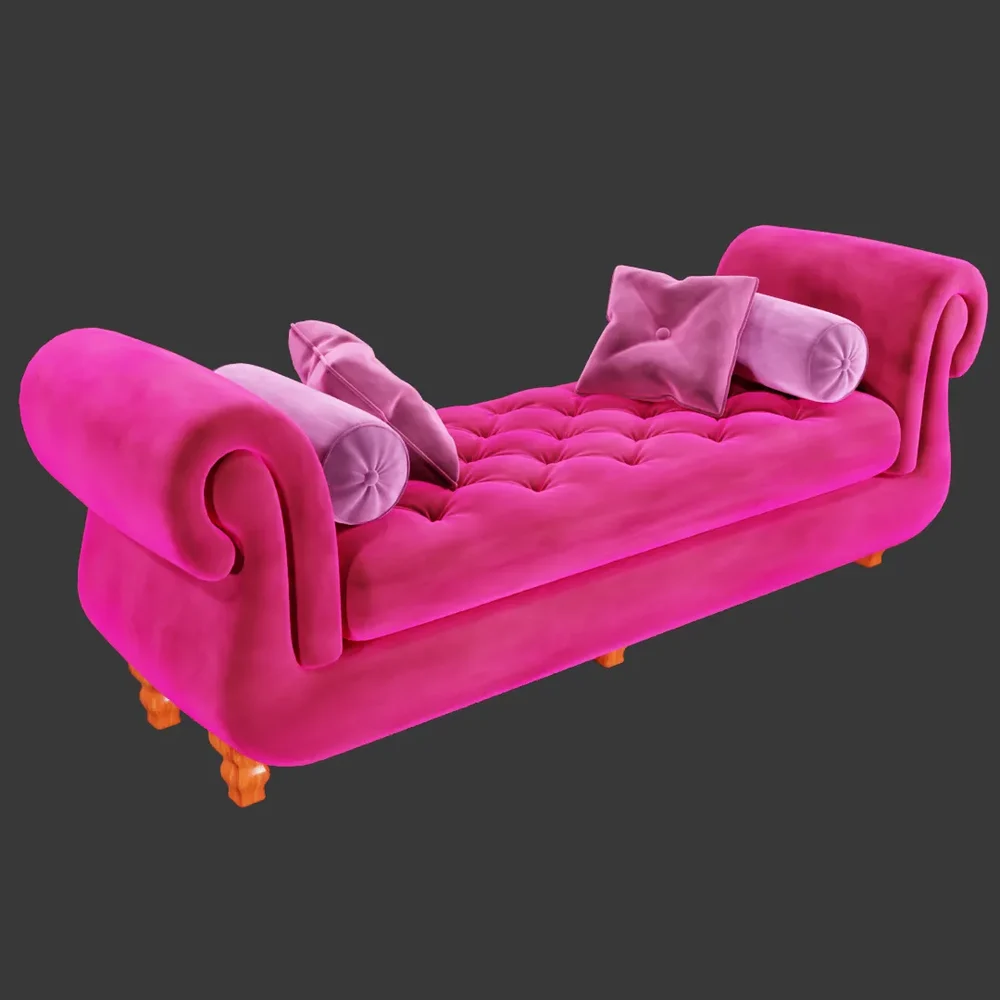 Chesterfield Long Sofa Bed