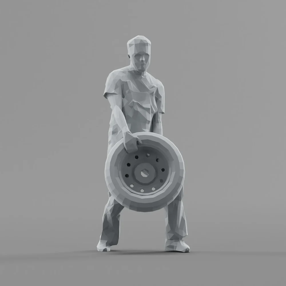 Lowpoly Car Mechanic