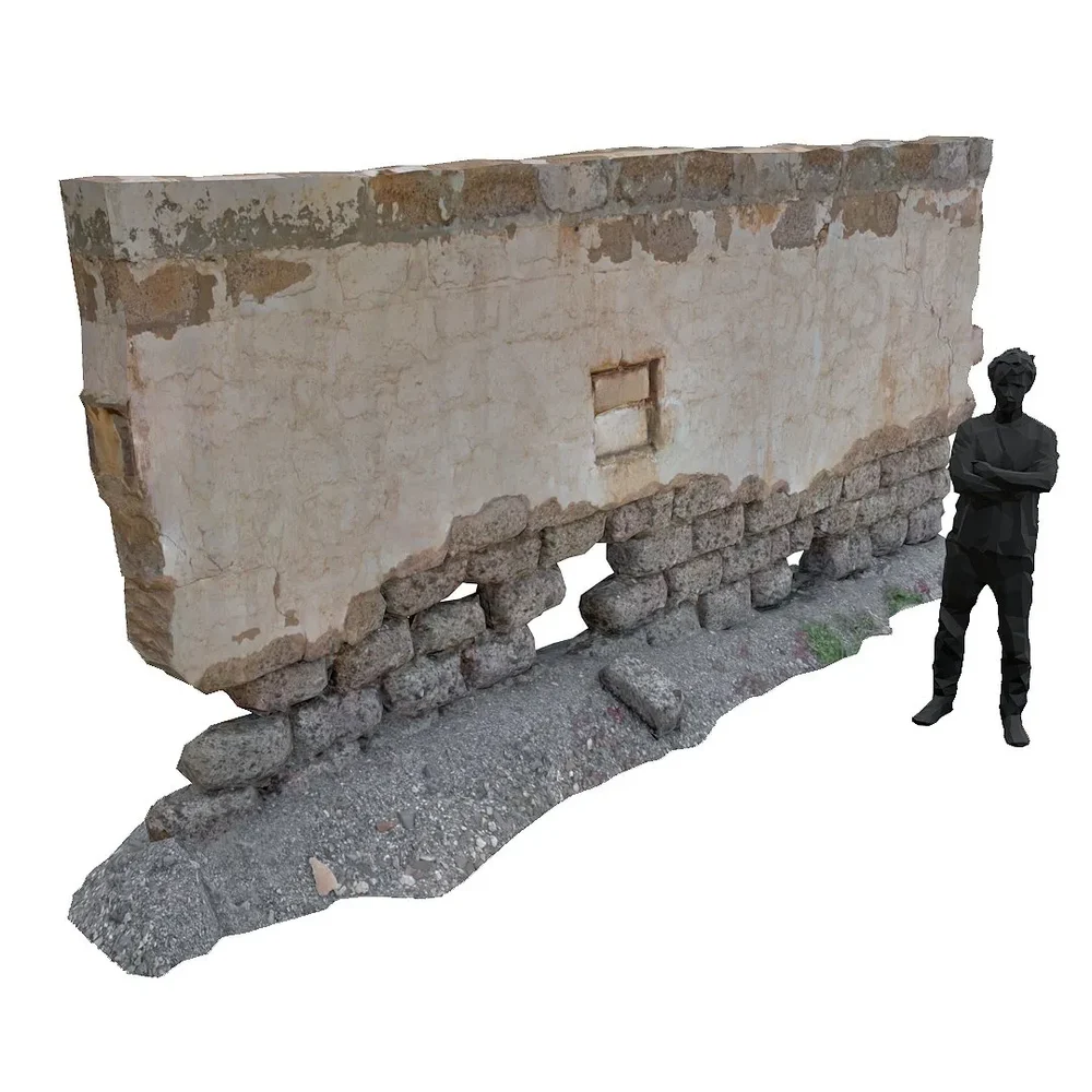 Wall Ruin Eroded 5of5