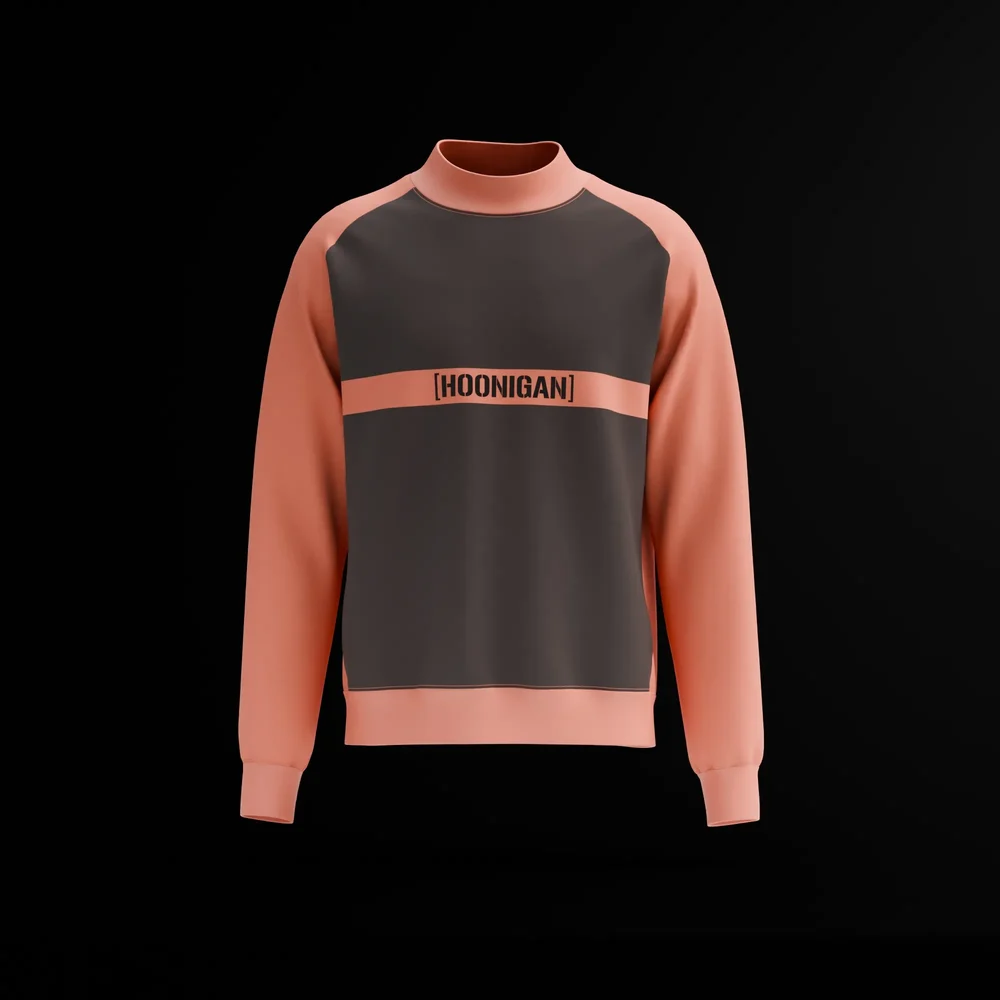 Fleece Rib Neck Sweatshirt