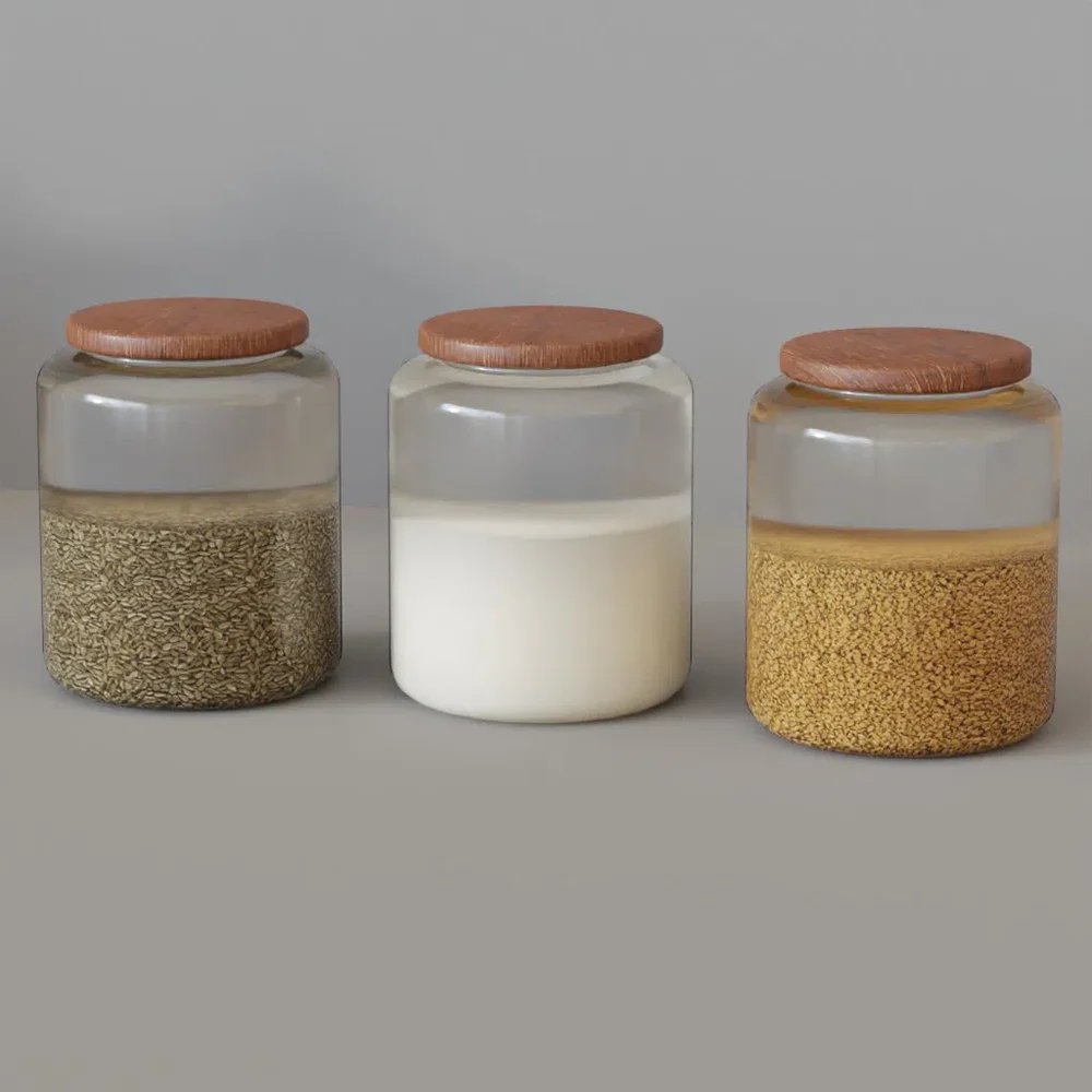 Kitchen Set 11 - Glass Pots
